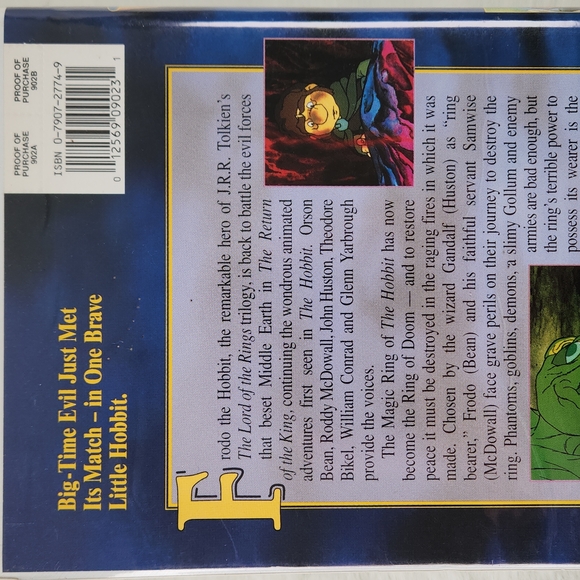 Return Of The King Animated 1979 LOTR Collectible VHS from 1996 WB - Picture 6 of 15